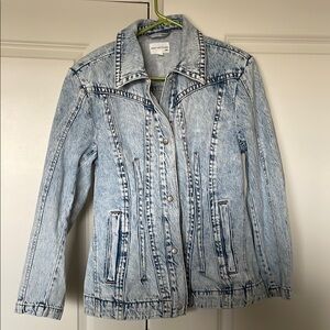 Avec Les Filles Acid Blue Denim Jacket